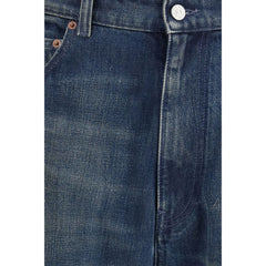MM6 Blauwe Katoenen Jeans Met Rechte Pijpen