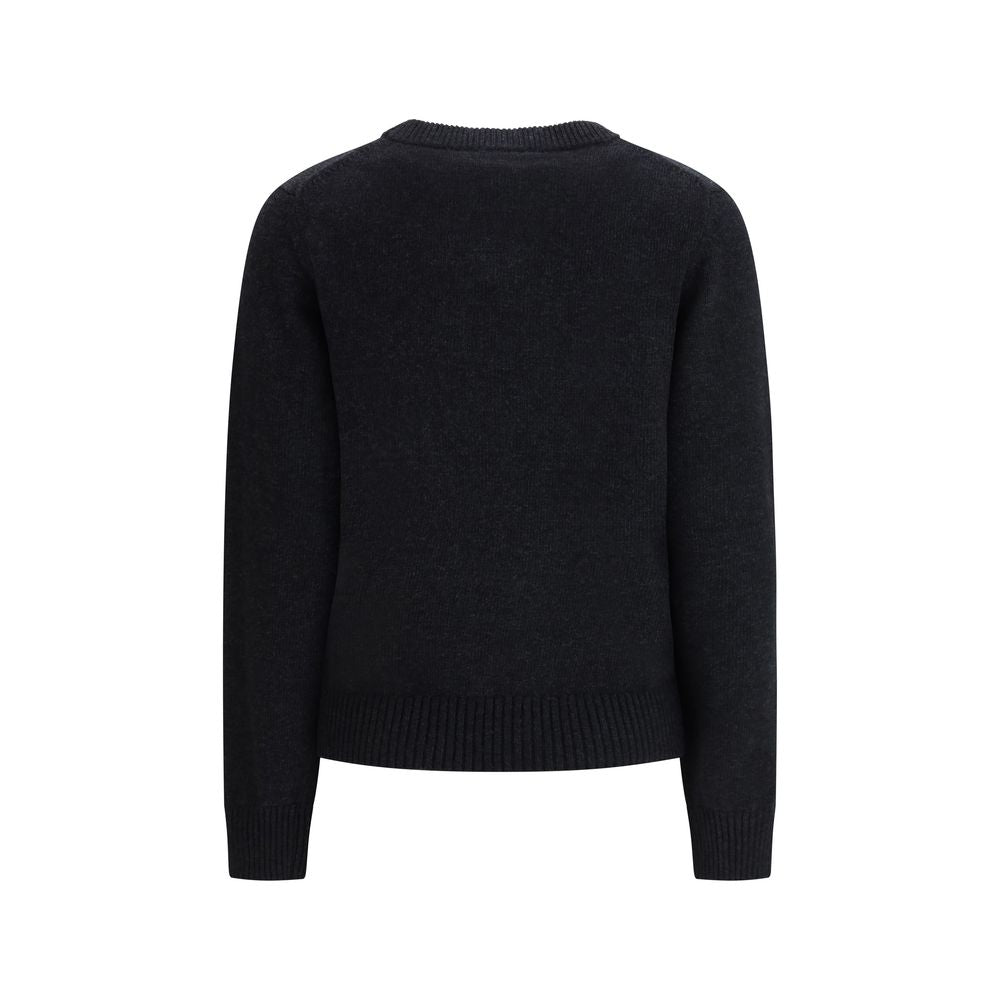 Ganni graues Polyamid-Sweatshirt
