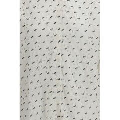 GCDS White Cotton Pattern Shirt