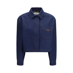 Fendi Jeansjacke aus blauer Baumwolle