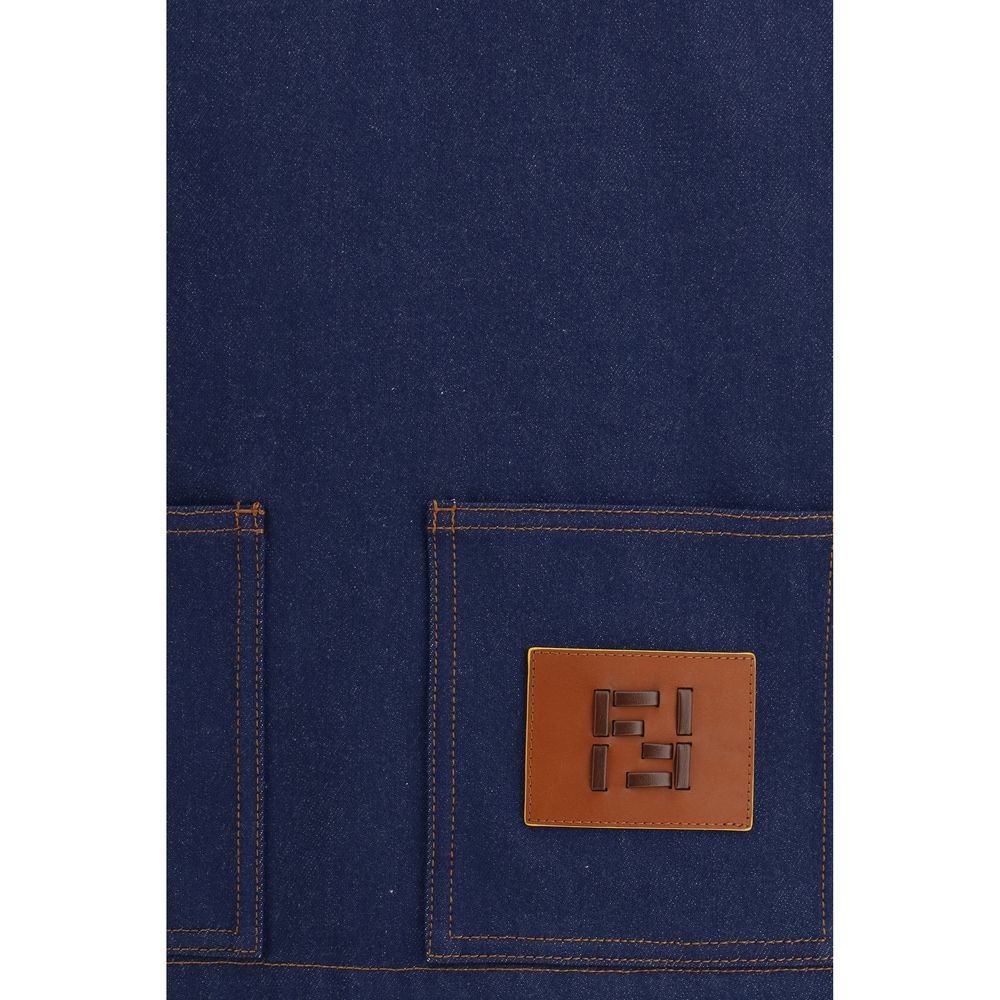 Fendi Jeansjacke aus blauer Baumwolle