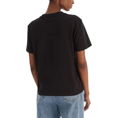 Calvin Klein Jeans Schwarzes Baumwoll-T-Shirt