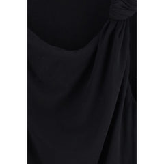 PINKO Schwarzes ärmelloses T-Shirt aus Baumwolle