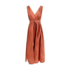 Brunello Cucinelli Veelkleurige Katoenen Casual Jurk