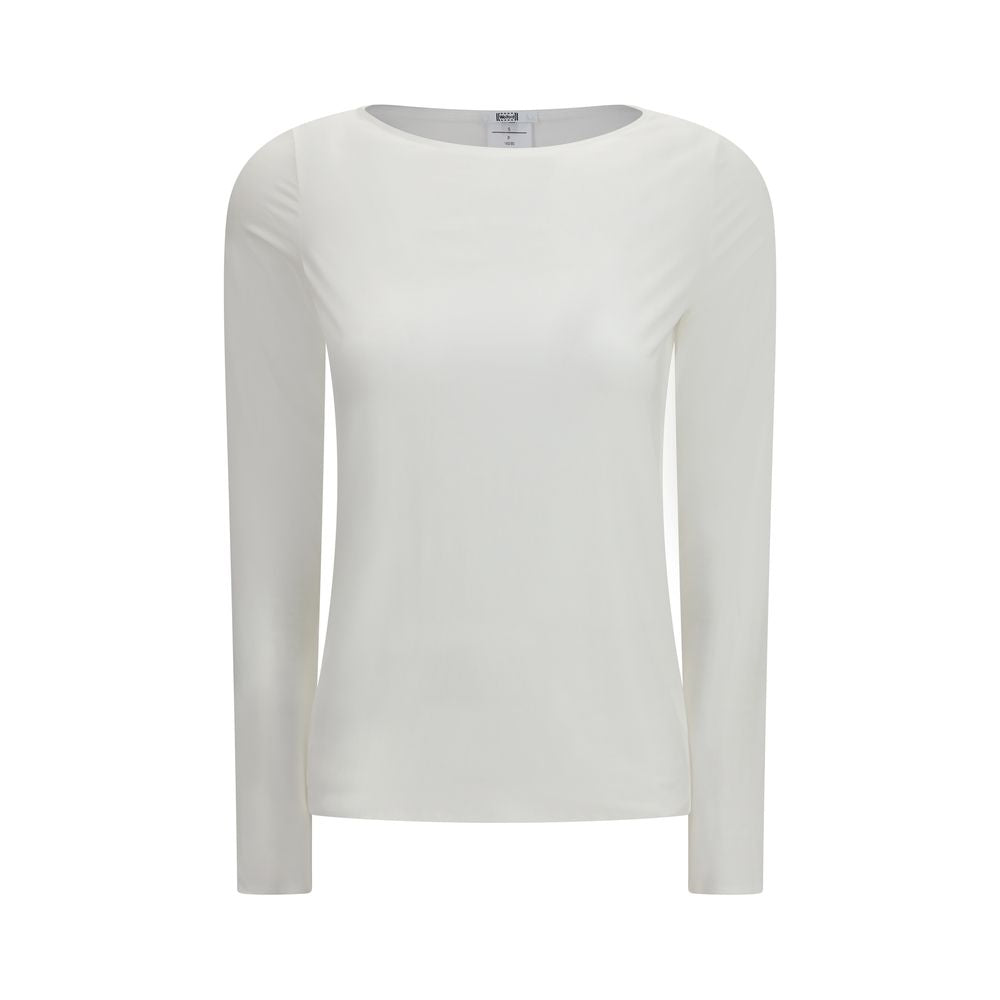 Wolford Weißes Modal Langarm-T-Shirt