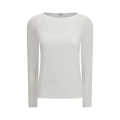 Wolford Weißes Modal Langarm-T-Shirt