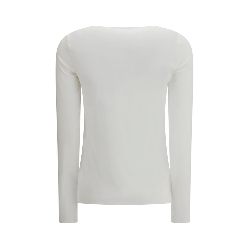 Wolford Weißes Modal Langarm-T-Shirt
