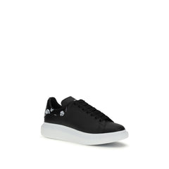 Alexander McQueen Schwarze Kalbsleder Bos Taurus Chunky Sneakers