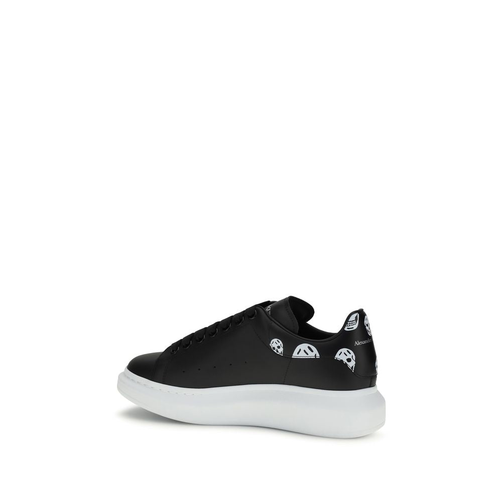 Alexander McQueen Schwarze Kalbsleder Bos Taurus Chunky Sneakers
