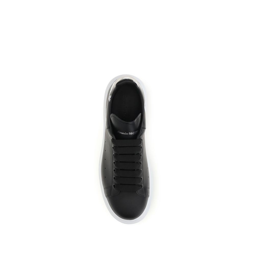Alexander McQueen Schwarze Kalbsleder Bos Taurus Chunky Sneakers