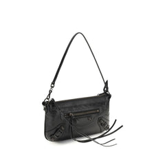 Balenciaga Schwarze Lammleder Ovis Aries Aries Umhängetasche
