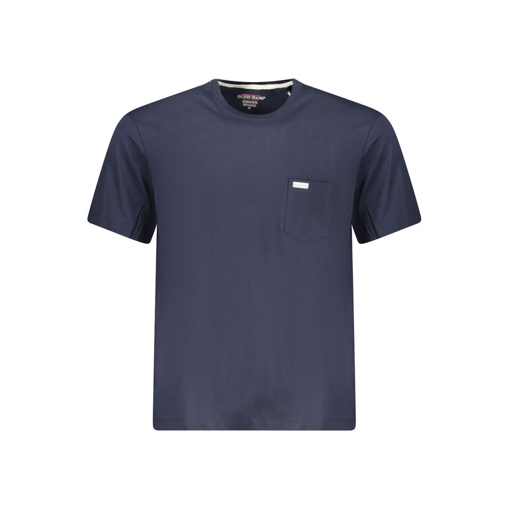 Guess Jeans Herren T-Shirt aus Bio-Baumwolle, Blau