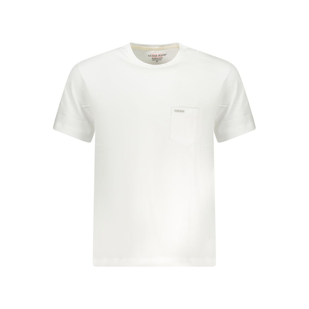 Guess Jeans Bianco Baumwolle Herren T-Shirt
