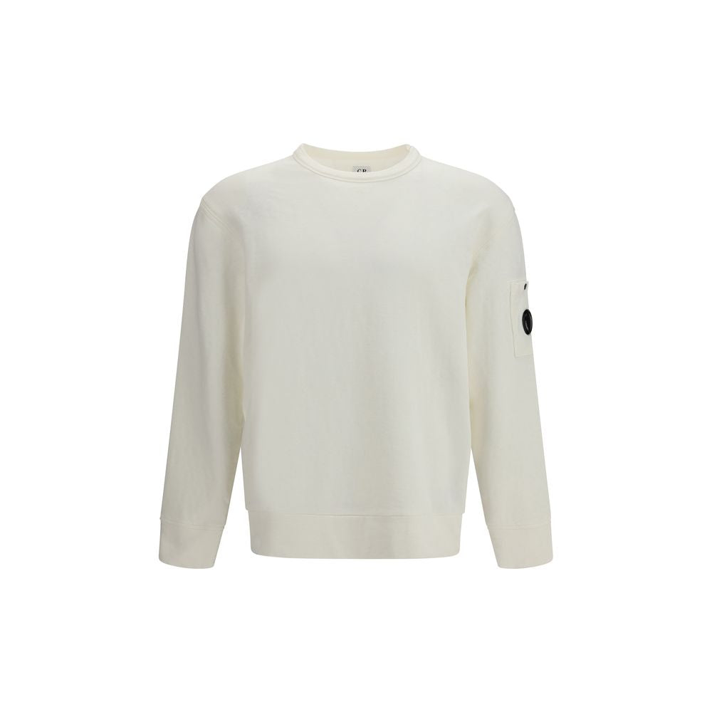 C.P. Company Weißes Baumwoll-Sweatshirt