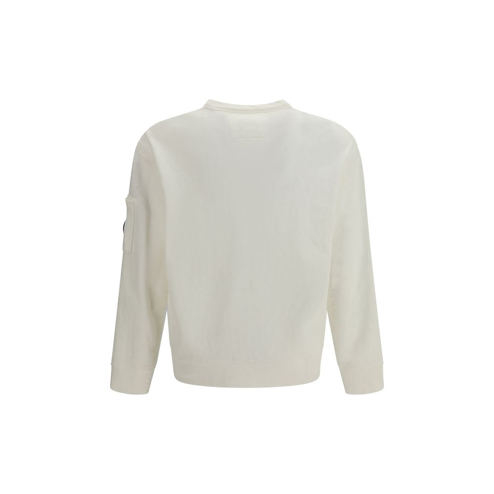 C.P. Company Weißes Baumwoll-Sweatshirt