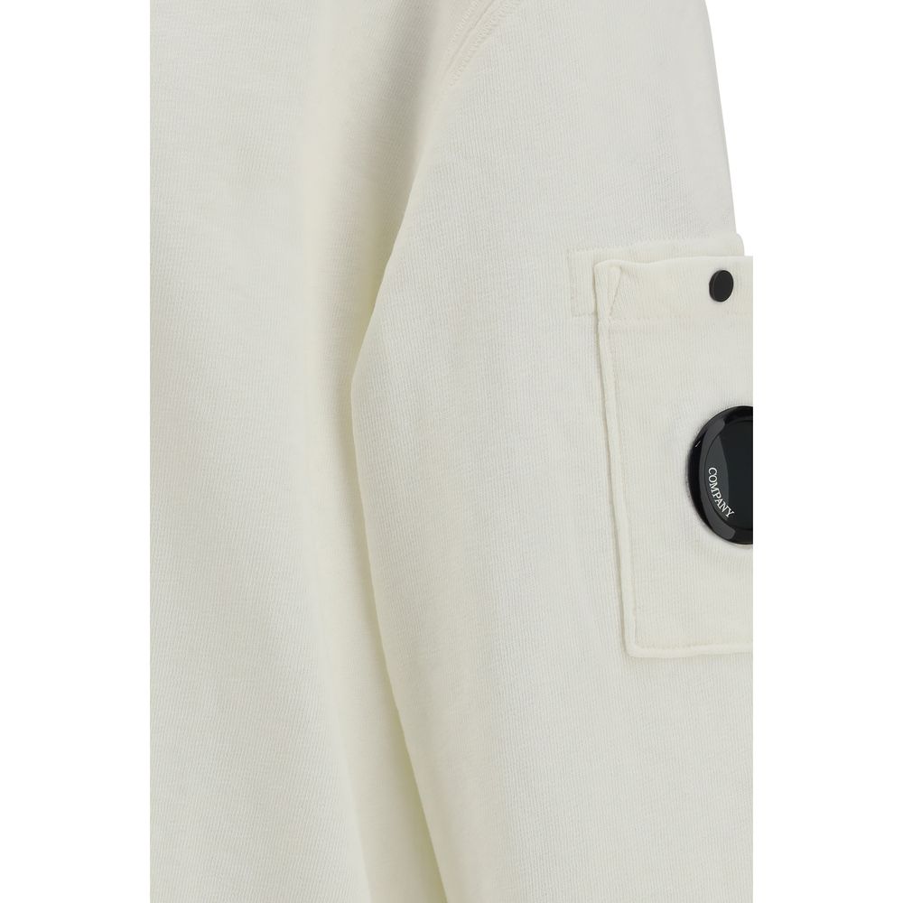 C.P. Company Weißes Baumwoll-Sweatshirt
