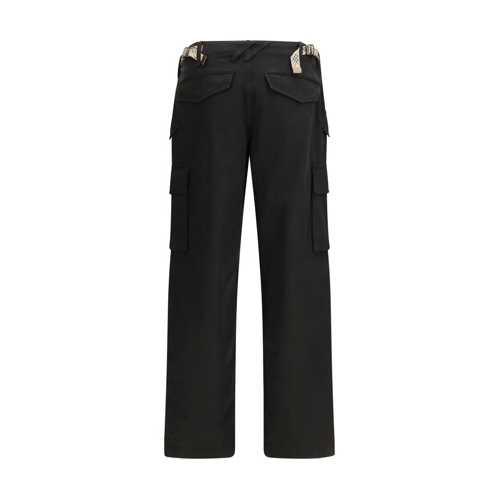 Burberry Cargohose aus schwarzer Baumwolle