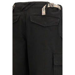 Burberry Cargohose aus schwarzer Baumwolle