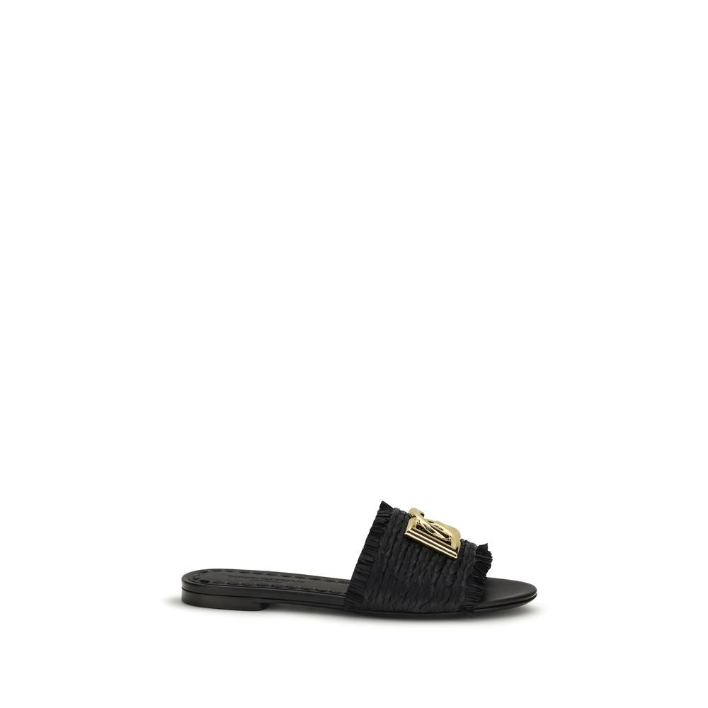 Dolce & Gabbana Beige Viscose Sandals