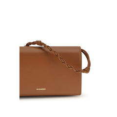 Jil Sander Braunes Kalbsleder Bos Taurus Portemonnaie