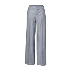 Street One Blue Polyester Casual Pants