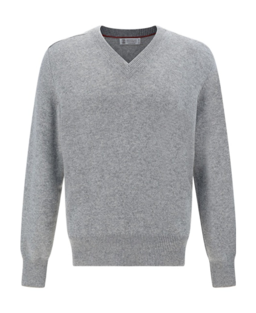 Brunello Cucinelli Grau Kaschmir Sweatshirt