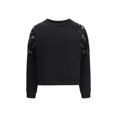 Max Mara Black Polyester Sweatshirt