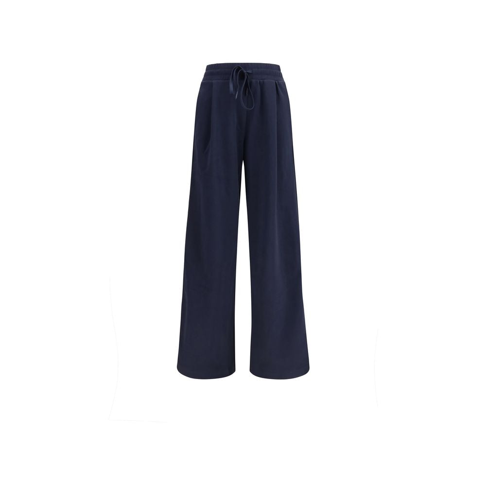 Max Mara Blaue Freizeithose aus Baumwolle