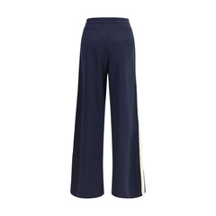 Max Mara Blaue Freizeithose aus Baumwolle