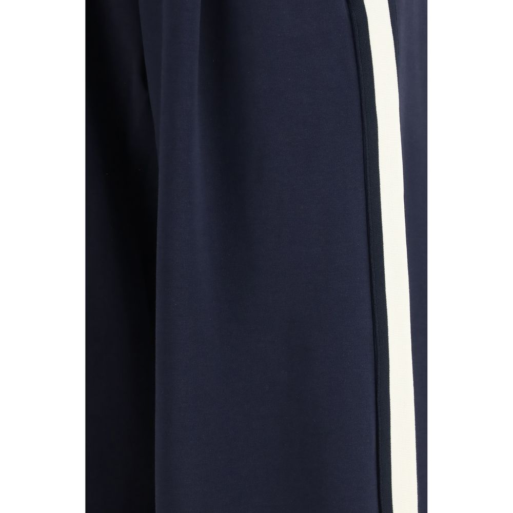 Max Mara Blaue Freizeithose aus Baumwolle