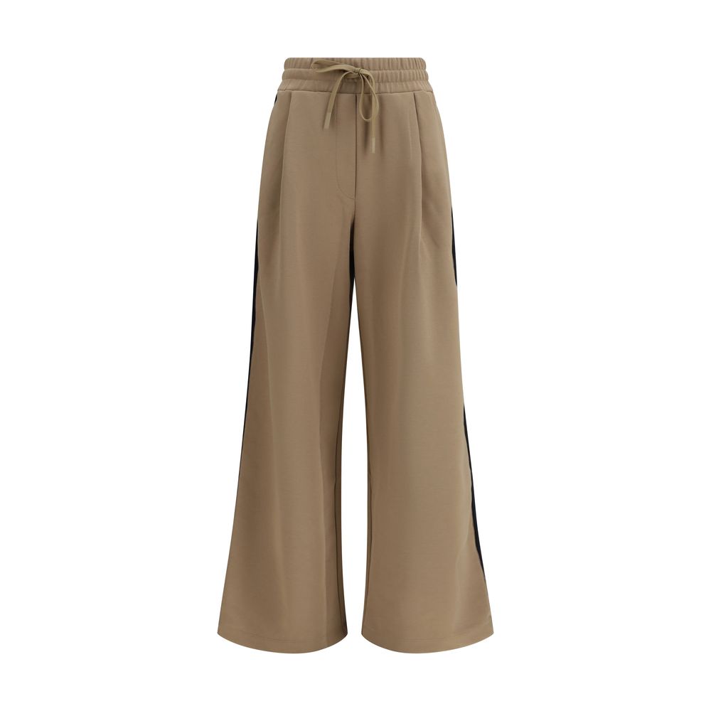 Max Mara Beige Freizeithose aus Baumwolle