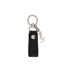 Saint Laurent Zwart Kalfsleren Bos Taurus Sleutelhanger