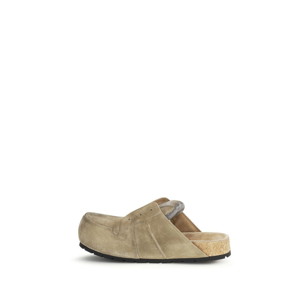 Balenciaga Beige Kalfsleer Bos Taurus Muiltjes