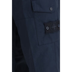 Stone Island Blauwe Katoenen Cargobroek