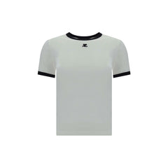 Courrèges White Cotton T-Shirt