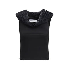 Marine Serre Black Viscose Shirt