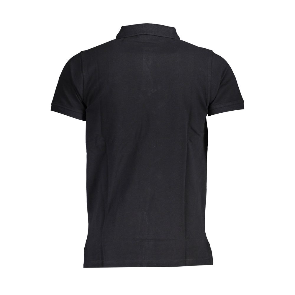 Norwegen 1963 Schwarzes Poloshirt aus Baumwolle für Herren