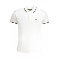 Cavalli Class Bianco Cotton Men Polo