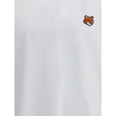 Maison Kitsuné Weißes Baumwoll-T-Shirt