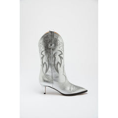 Moschino Multicolor Viscose High Heel Boots