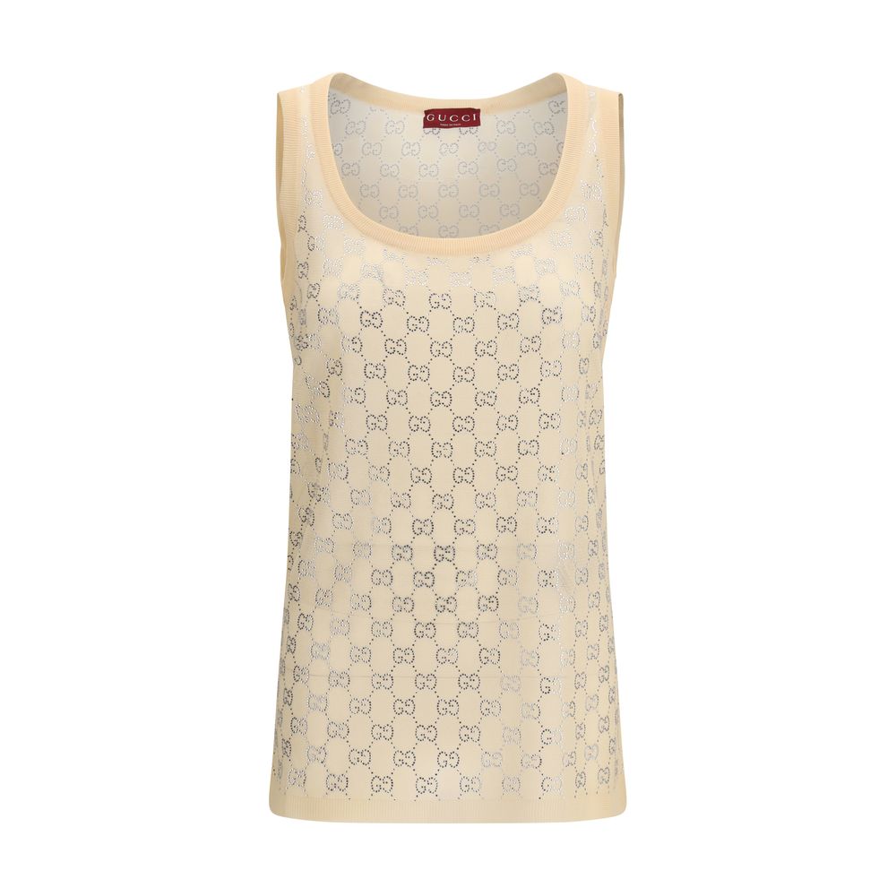 Gucci Tanktops aus Seide, mehrfarbig