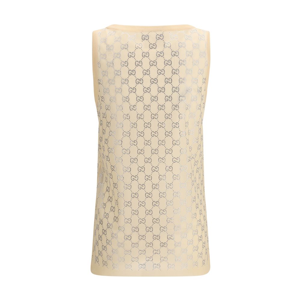 Gucci Tanktops aus Seide, mehrfarbig