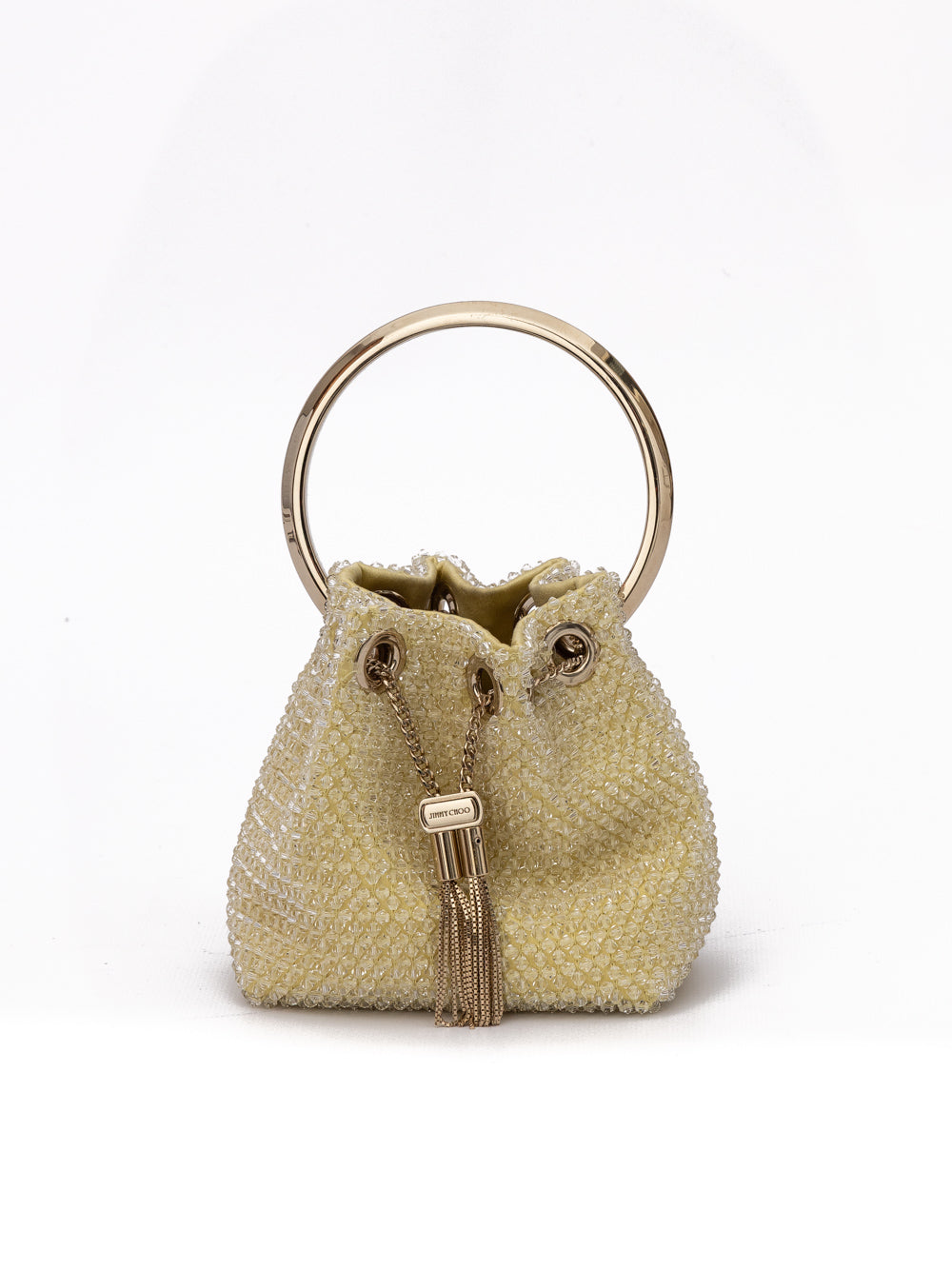 Jimmy Choo Gele Bon Bon Micro Crystals Emmer