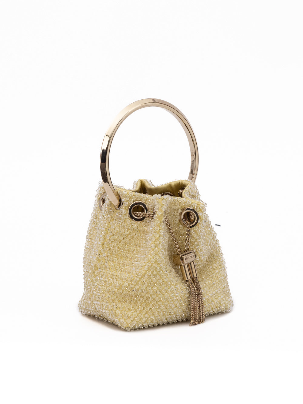 Jimmy Choo Gele Bon Bon Micro Crystals Emmer