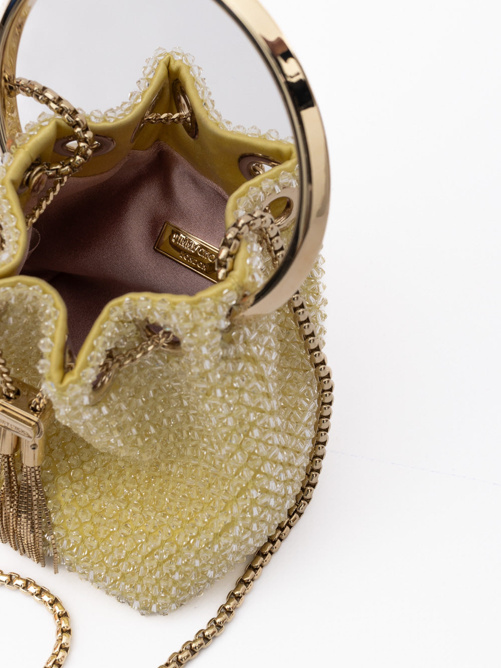 Jimmy Choo Gele Bon Bon Micro Crystals Emmer