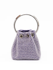 Jimmy Choo Lichtpaarse Bon Bon Micro Crystals Bucket