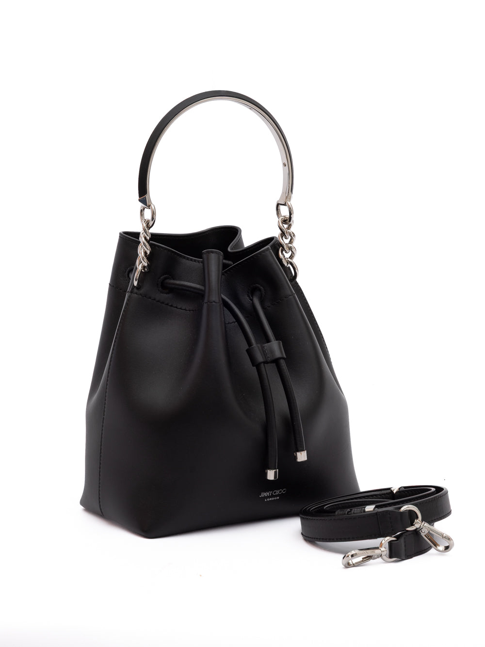 Jimmy Choo Zwarte Bon Bon Leren Emmertas
