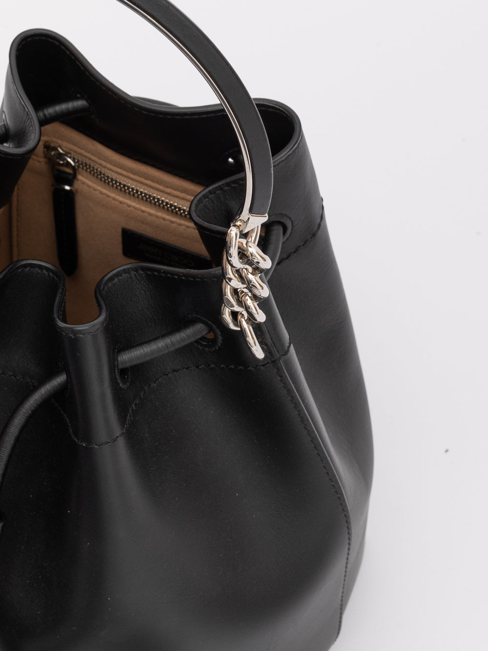 Jimmy Choo Zwarte Bon Bon Leren Emmertas