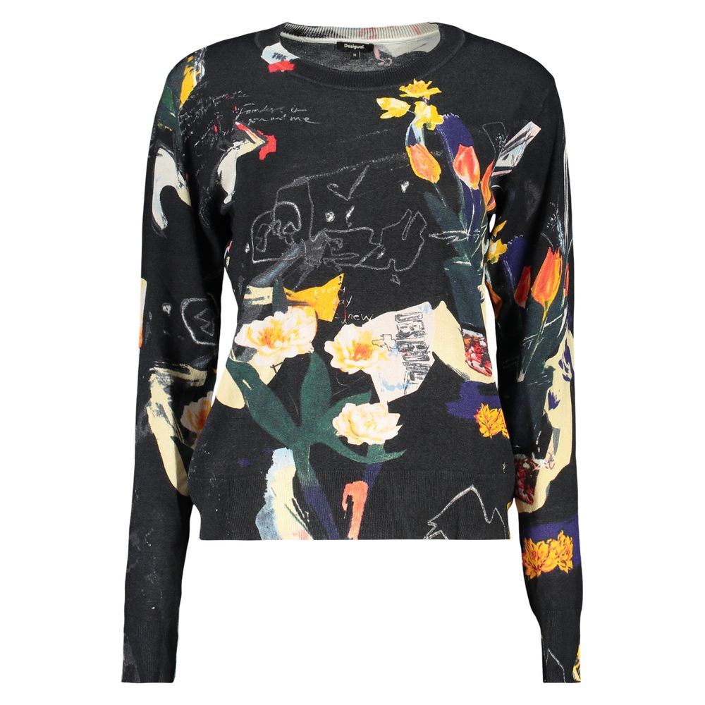 Desigual Schwarzer Viskose-Pullover für Damen