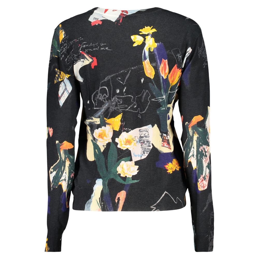 Desigual Schwarzer Viskose-Pullover für Damen
